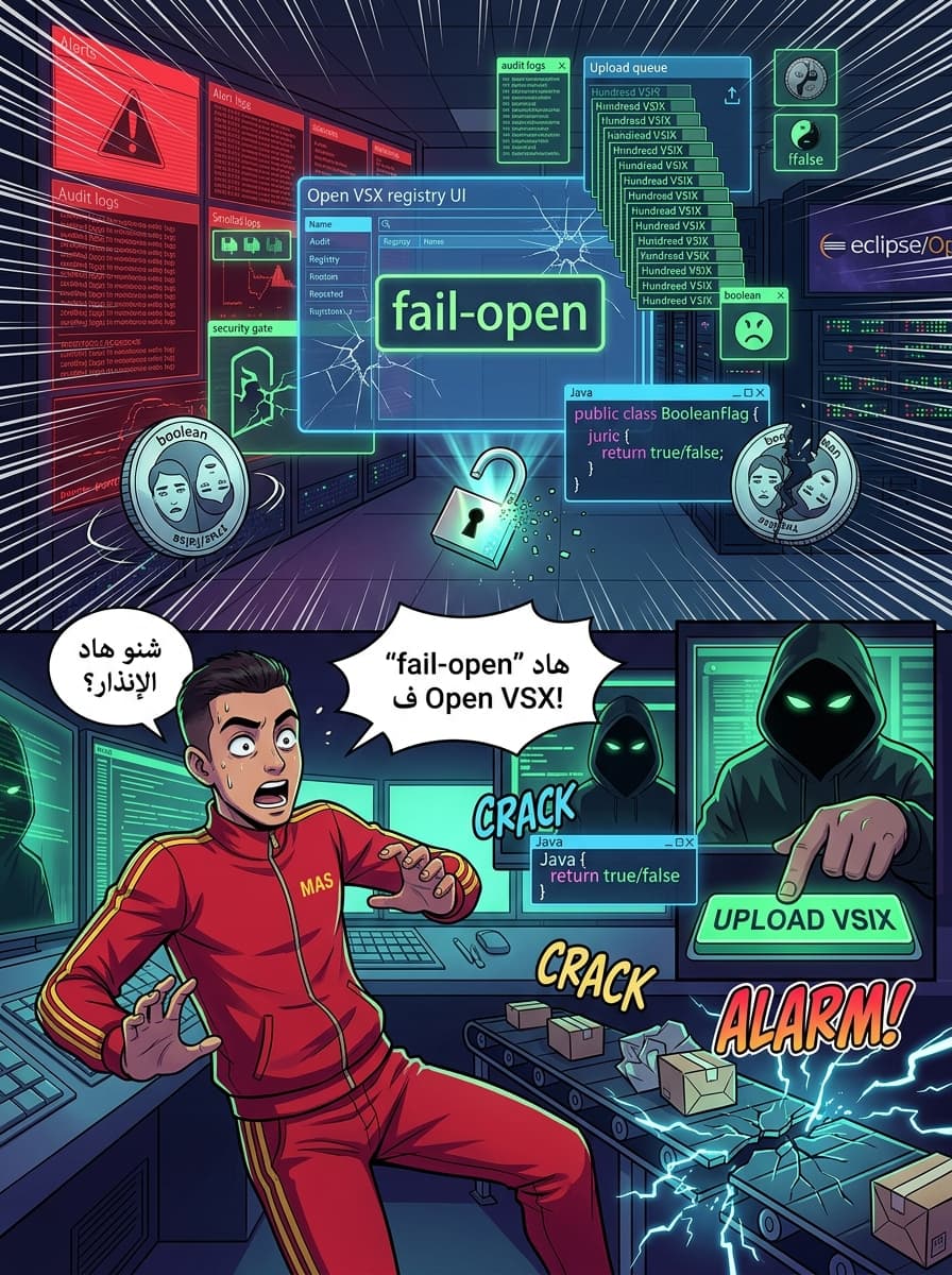 "Iftah ya Simsim": l-mochkil l-mantiqi li khlla l-plugins l-khabit-a d VS Code ydouzou mn l-muraqaba d Open VSX - صفحة 1