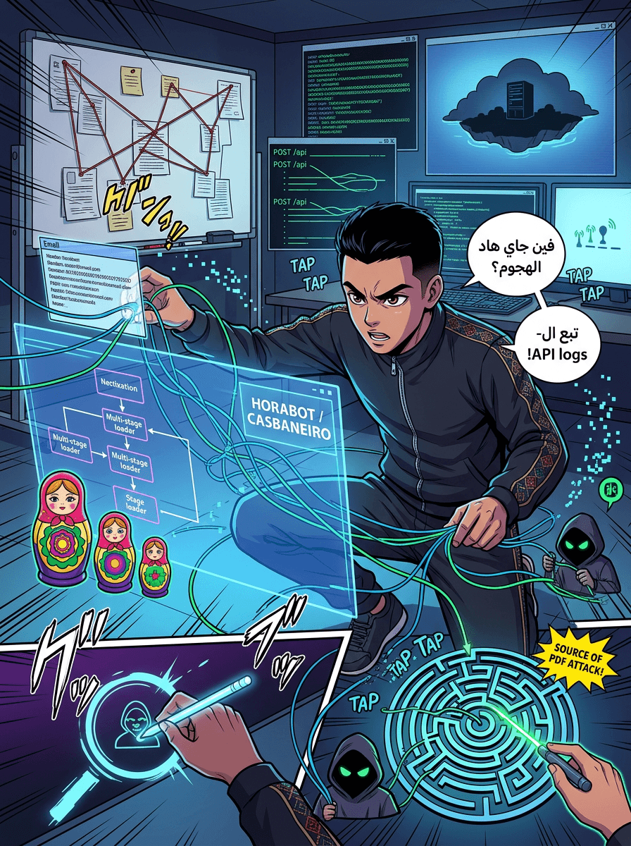 Hamla dial Phishing "Casbaneiro": Mujrimin indomniya men l-Brazil kay-stahdfu Amrika l-Latiniya u l-Europe b’milafat PDF mu3aqqada - صفحة 3