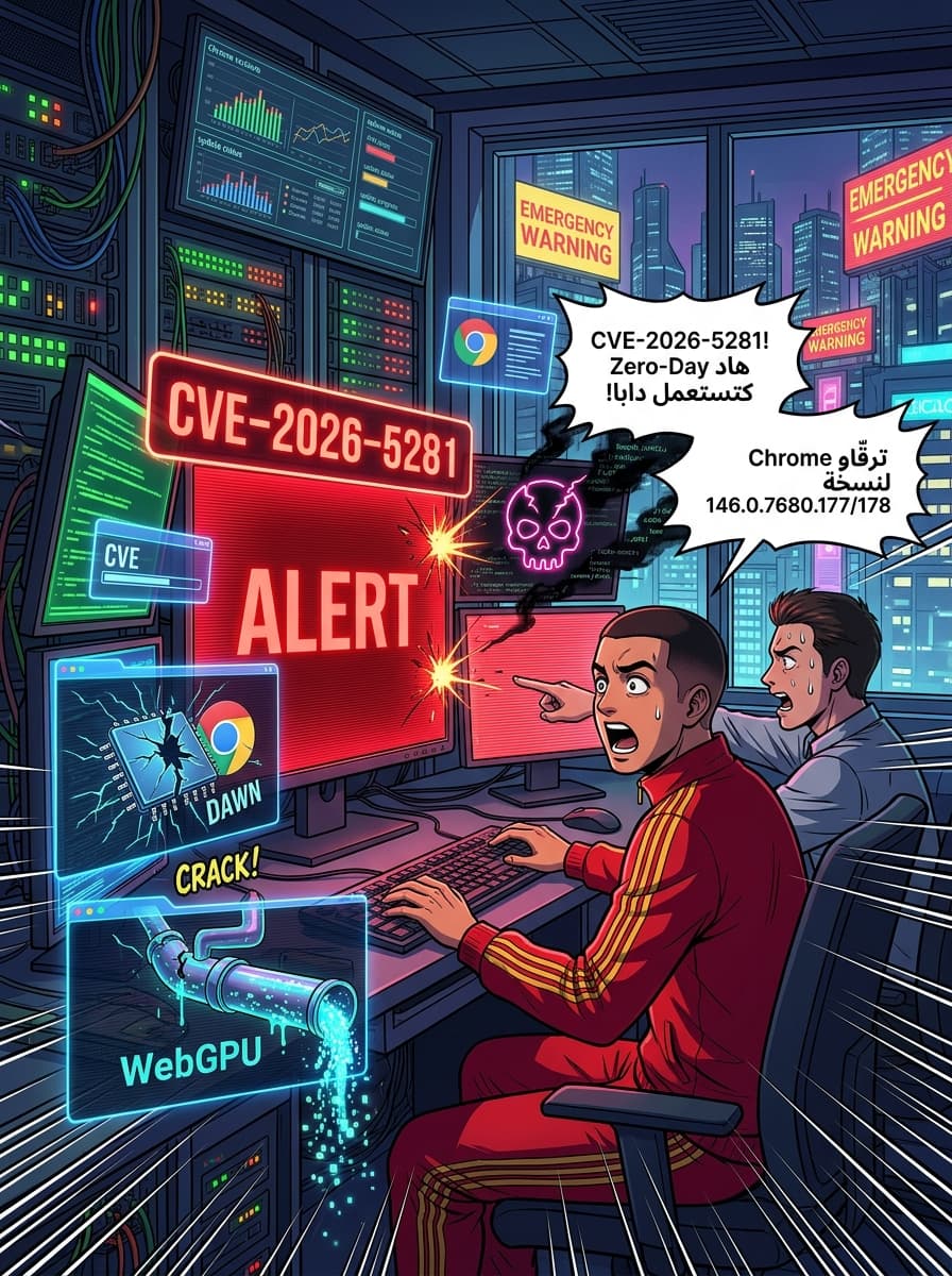 Google دارت تحديث جديد لـ Chrome باش تسد ثغرة Zero-Day رقم CVE-2026-5281 اللي بدات كتستغل فعلياً - صفحة 1