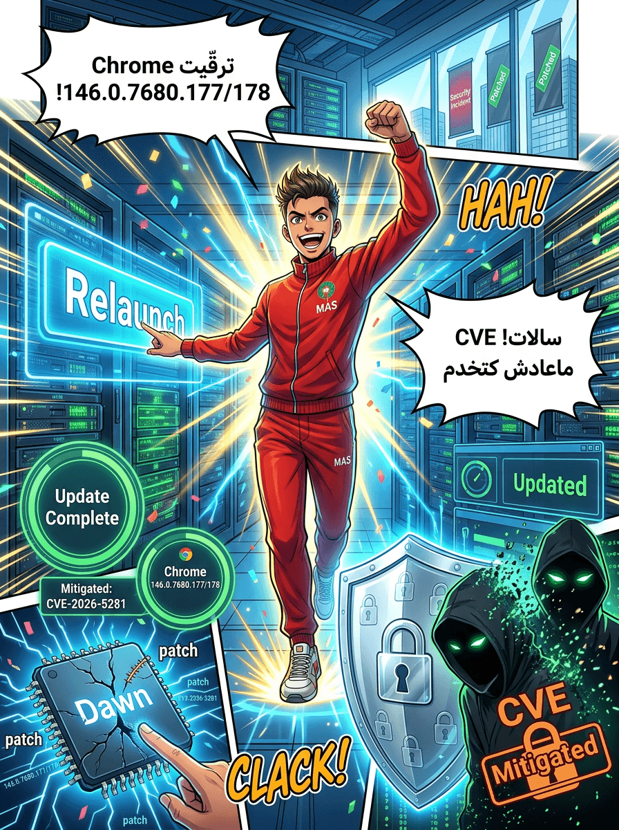 Google دارت تحديث جديد لـ Chrome باش تسد ثغرة Zero-Day رقم CVE-2026-5281 اللي بدات كتستغل فعلياً - صفحة 4