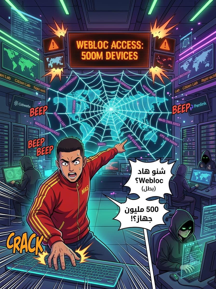 البانوبتيكون العالمي لتقنية الإشهار: كيفاش الأجهزة الأمنية كاتتبع 500 مليون جهاز عبر Webloc - صفحة 1