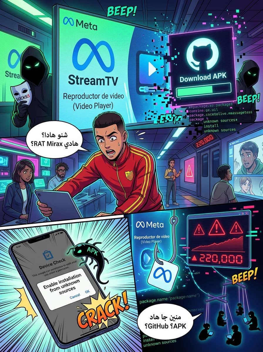 Mirax Android RAT: Malware jdid kay-red 220,000 jihaz l-SOCKS5 Proxies 3la triq Meta Ads - صفحة 1