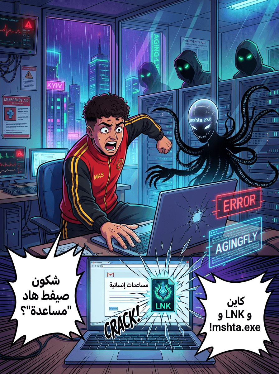 UAC-0247 كاتستهدف سبيطارات ومؤسسات حكومية ف أوكرانيا ف حملة ديال سرقة البيانات