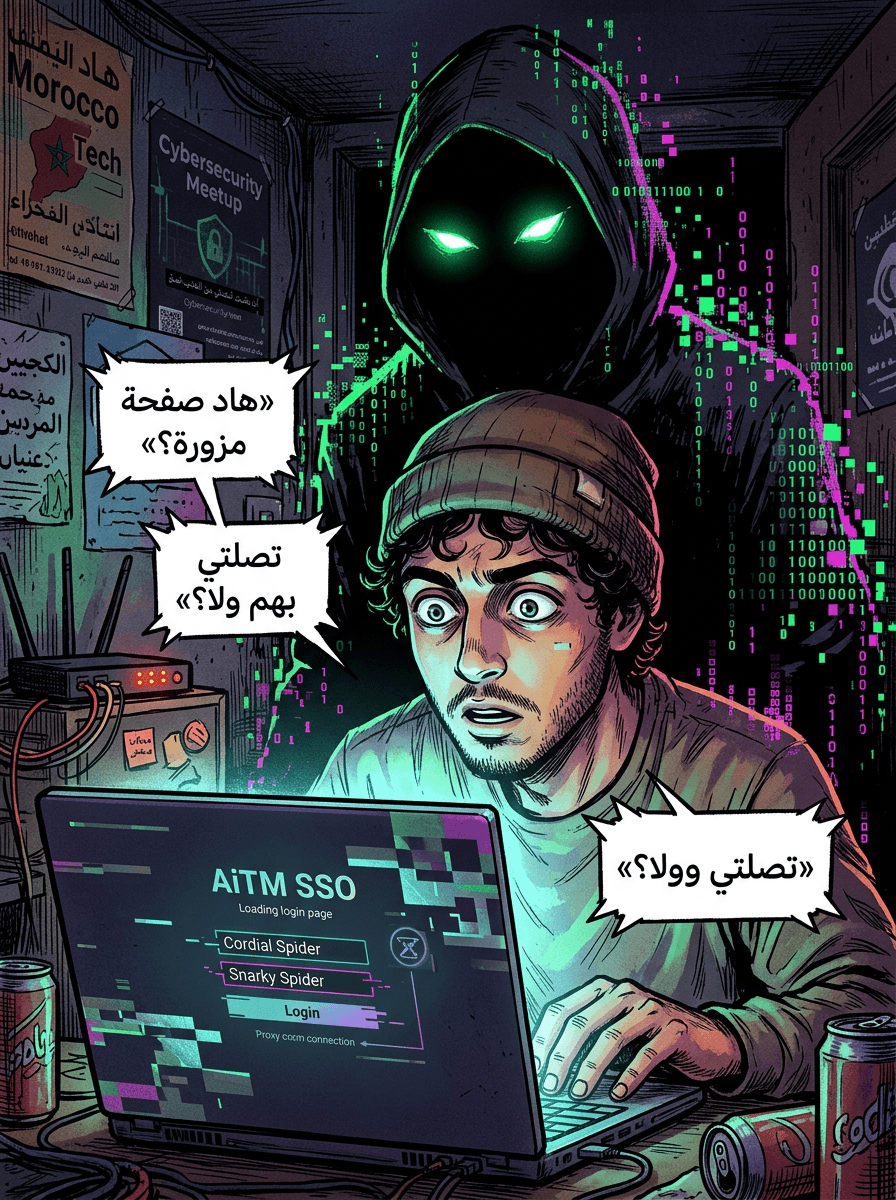 مجموعات Cybercrime "Cordial Spider" و "Snarky Spider": السرعة القصوى فـ SaaS باش يبتزو الشركات