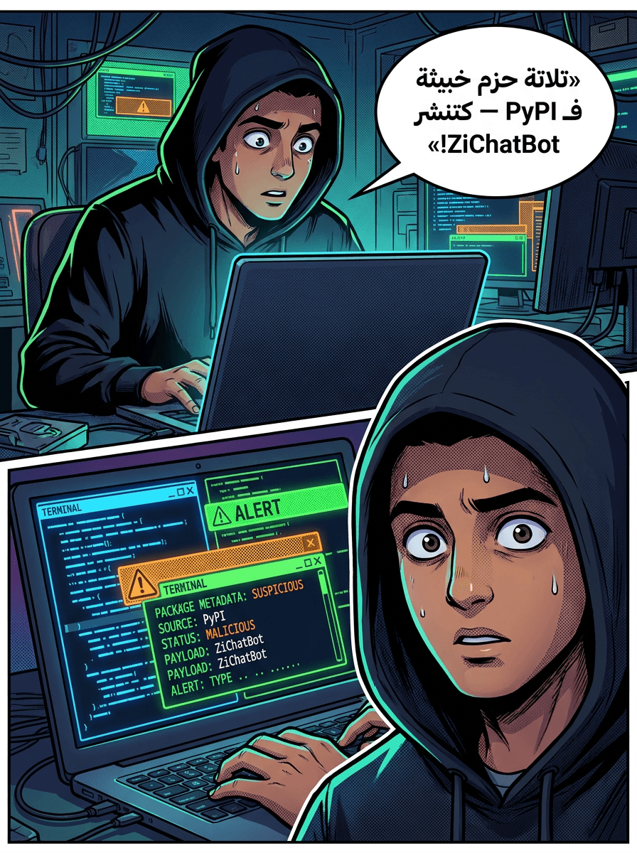 3 ديال الحزم خبيثة فـ PyPI كتنشر برمجيات ZiChatBot الخبيثة باستعمال Zulip كمركز قيادة وتحكم (C2)