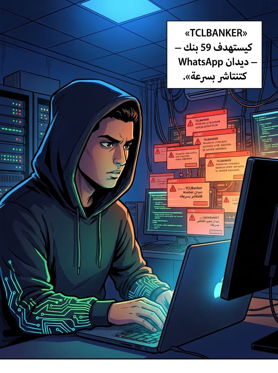 تروجان البنوك TCLBANKER كيستهدف 59 منصة مالية عبر ديدان WhatsApp و Outlook