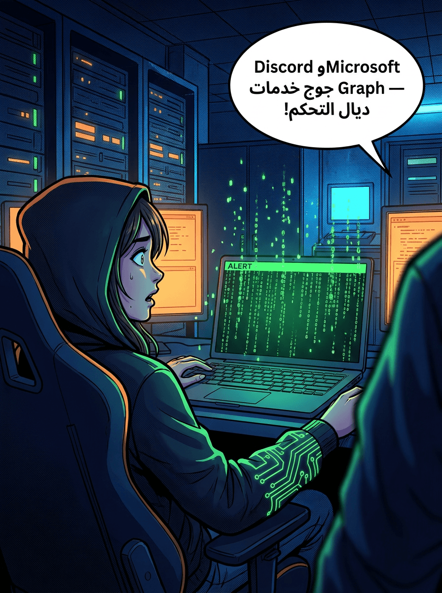 مجموعة Webworm كتنشر أبواب خلفية EchoCreep و GraphWorm باستعمال Discord و Microsoft Graph API فعمليات التحكم والسيطرة